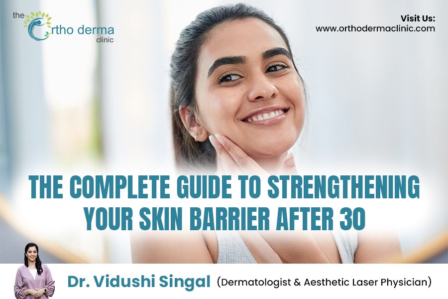 Skincare routine for strengthening skin barrier after 30